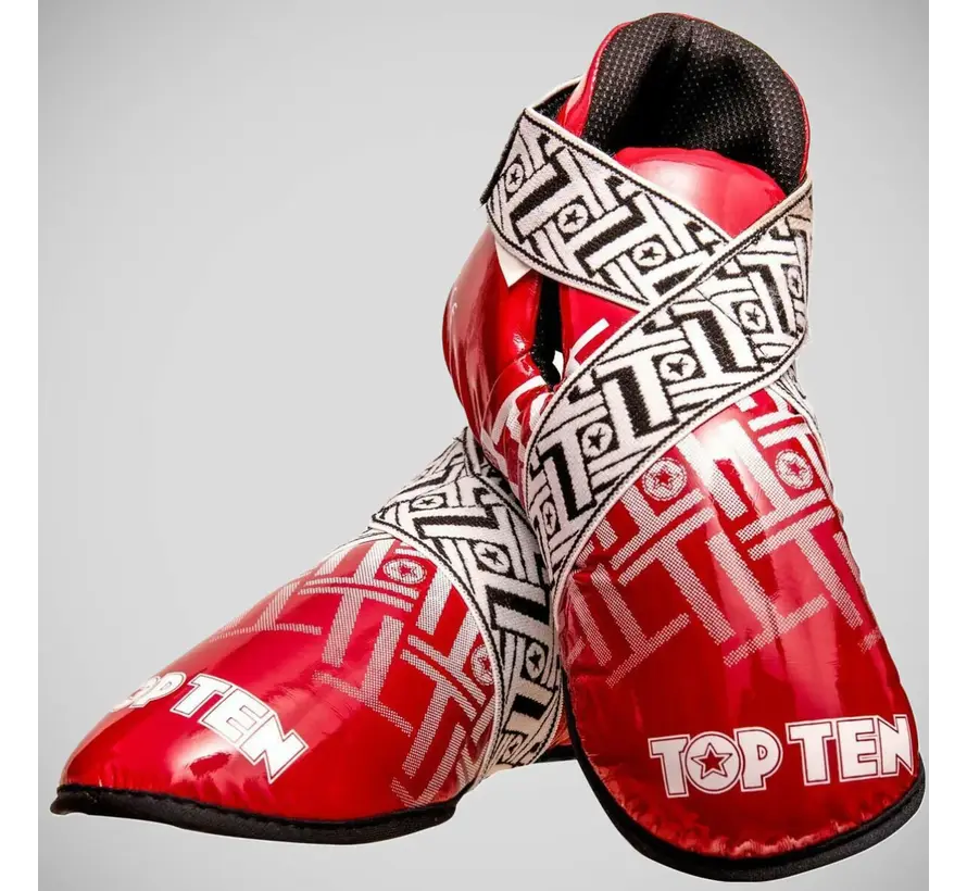 Rood/witte Top Ten Superlight Prism glanzende sneakers