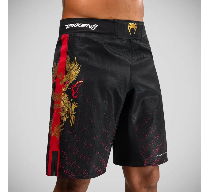 Venum x Tekken 8 Marshall Law vechtshort zwart/goud