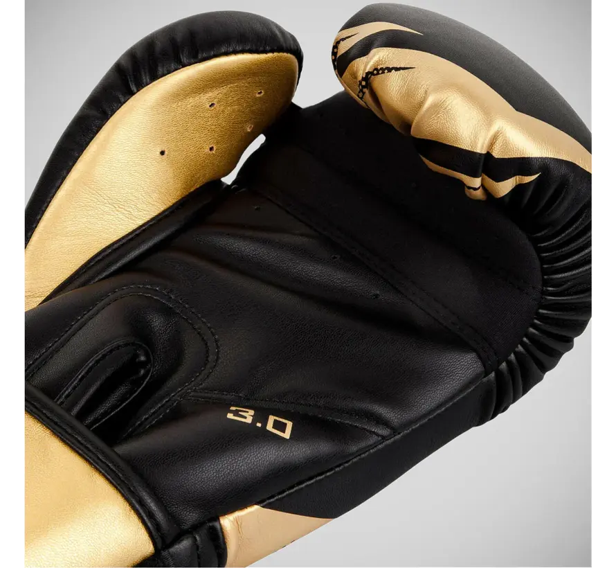 Black/Gold Venum Challenger 3.0 Boxing Gloves