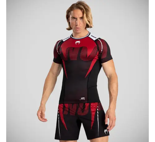 Venum Venum Adrenaline rashguard met korte mouwen, zwart/rood