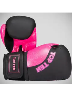 Top Ten Top Ten Dragon bokshandschoenen zwart/roze