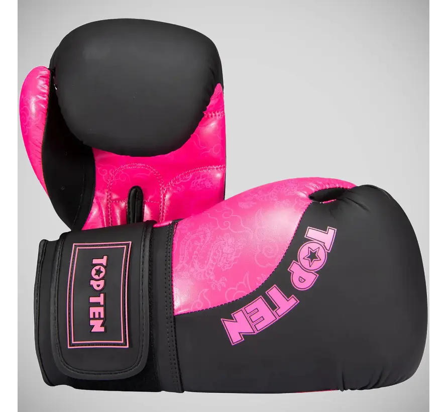 Top Ten Dragon bokshandschoenen zwart/roze