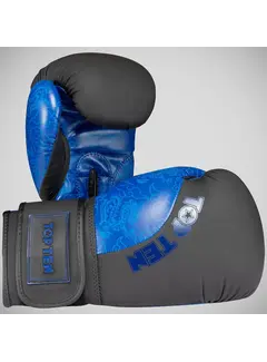 Top Ten Top Ten Dragon bokshandschoenen zwart/blauw