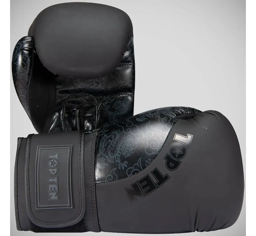 Top Ten Dragon bokshandschoenen Zwart/Zwart