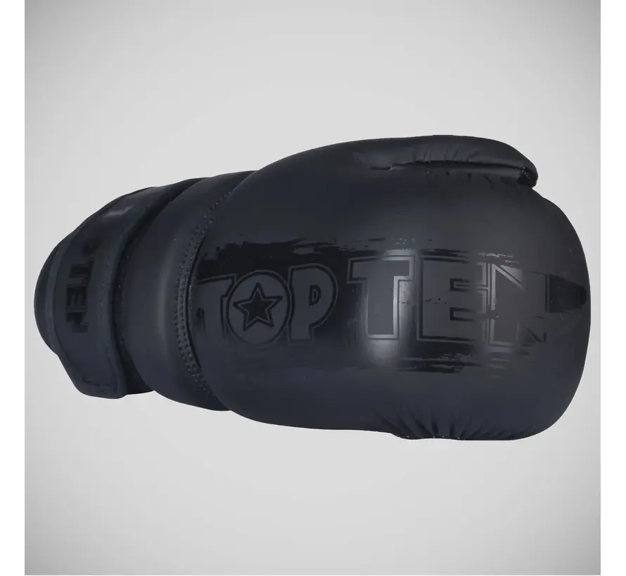 Zwart/Zwart Top Ten Power Ink Black'n'Black Pointfighter-handschoenen