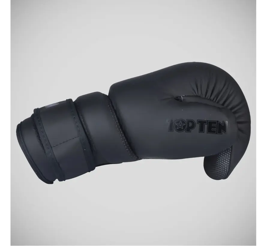 Zwart/Zwart Top Ten Power Ink Black'n'Black Pointfighter-handschoenen
