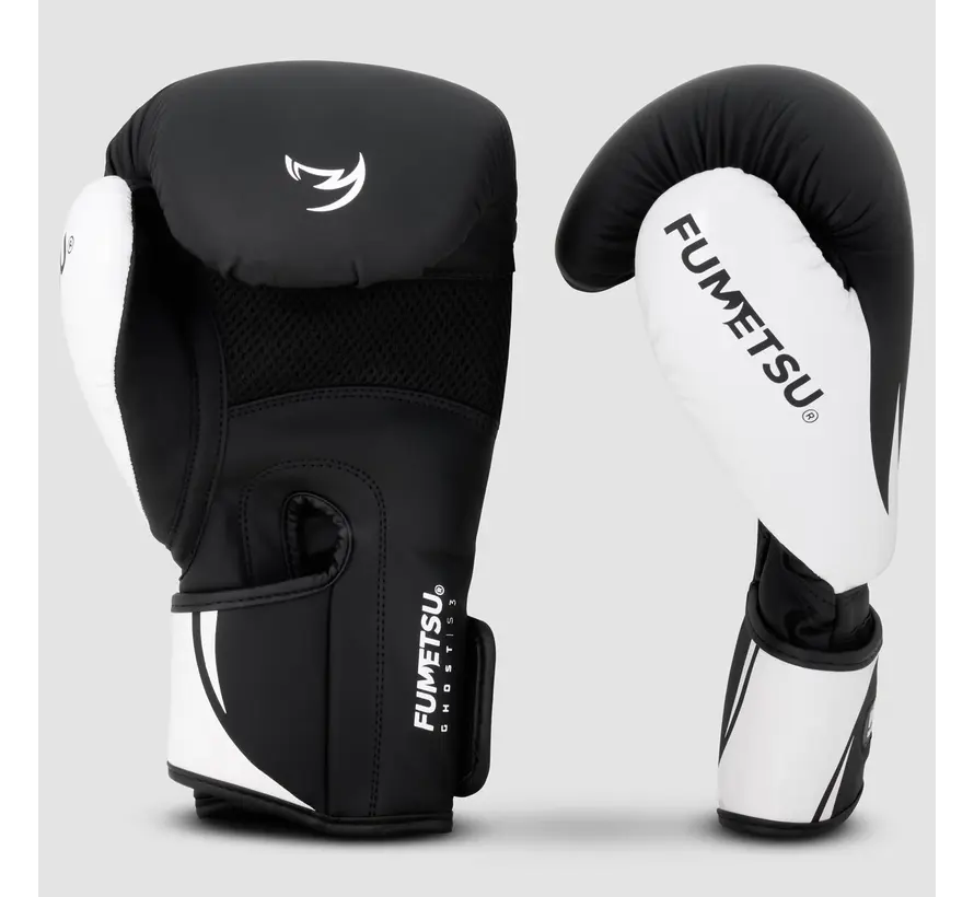 Zwart/witte Fumetsu Ghost S3-bokshandschoenen
