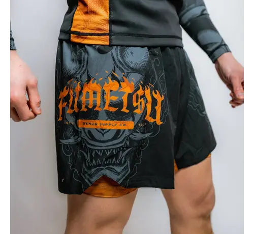 Fumetsu Fumetsu Oni dubbellaagse short zwart/grijs/brons