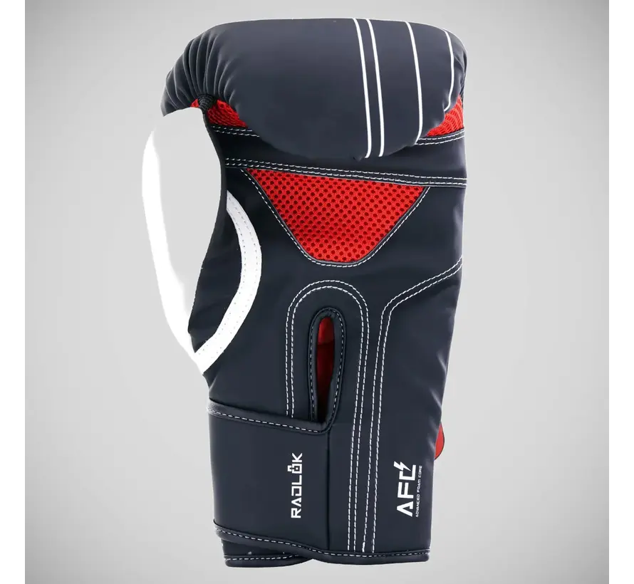 Zwart/wit/rode Century Brave IV-bokshandschoenen