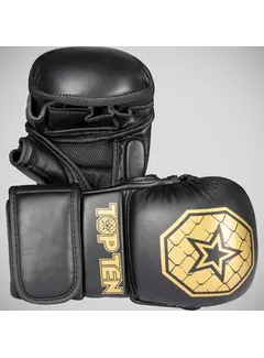 Top Ten Top Ten Contender MMA-sparringhandschoenen zwart/goud
