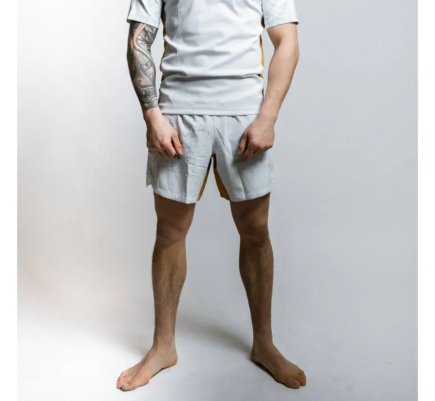 Fumetsu Oni dubbellaagse short wit/goud/grijs