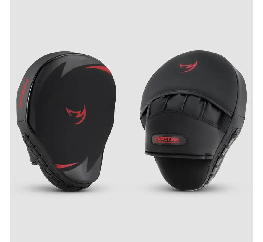 Zwart/rode Fumetsu Ghost S3 coaching mitts