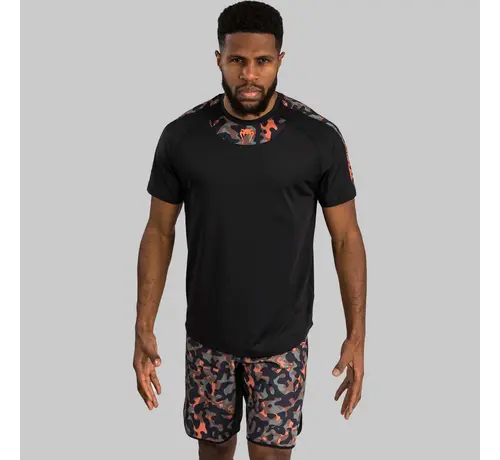 Venum Venum Jungle Ops Dry Tech T-shirt Zwart/Kaki camouflage
