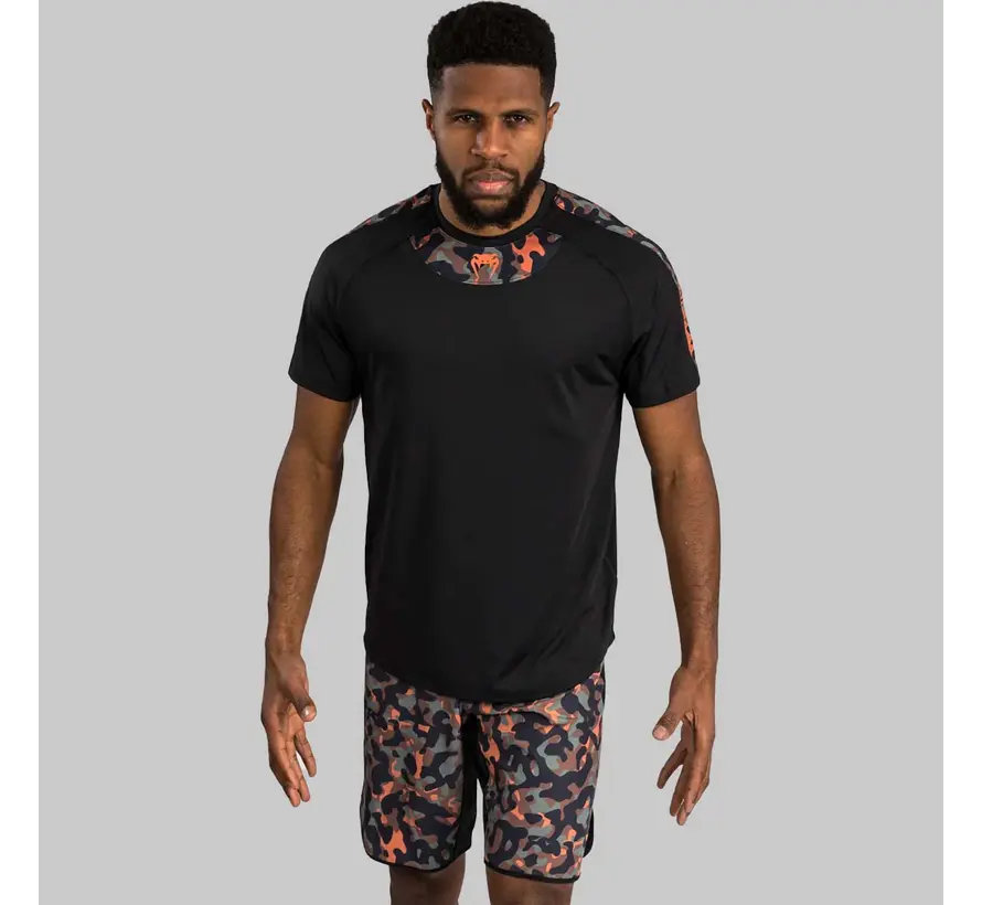 Venum Jungle Ops Dry Tech T-shirt Zwart/Kaki camouflage