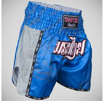 Top Ten Blauwe Top Ten Patchara Muay Thai-short