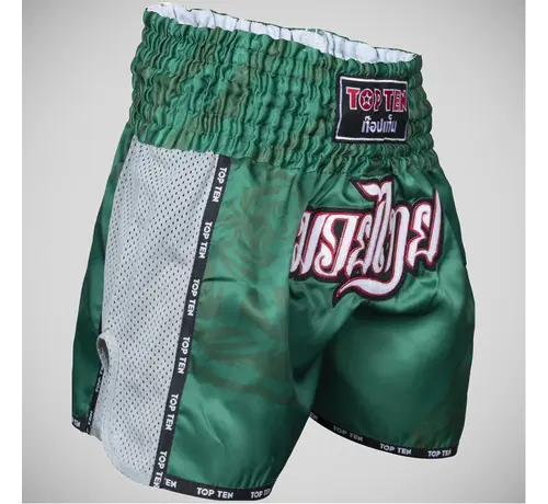 Top Ten Groene Top Ten Patchara Muay Thai-short