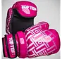 Roze/witte Top Ten Superlight Prism glanzende Pointfighter-handschoenen
