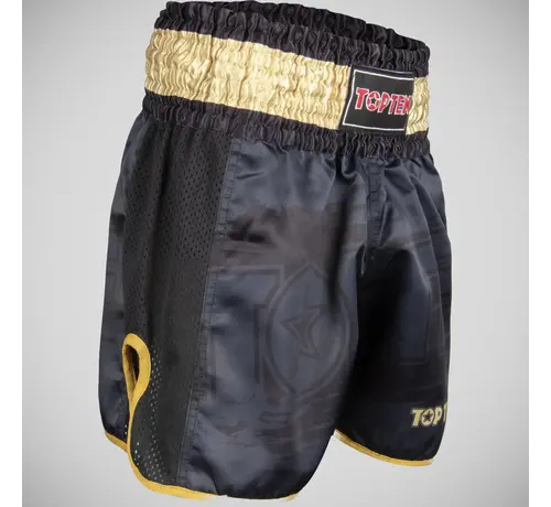 Top Ten Top Ten Power Ink kickbokshort zwart/goud