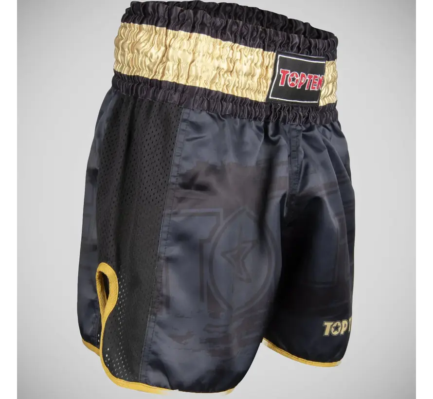 Top Ten Power Ink kickbokshort zwart/goud