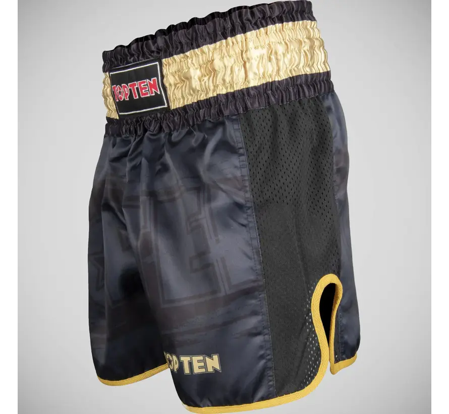 Top Ten Power Ink kickbokshort zwart/goud