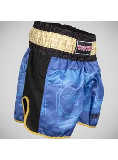 Top Ten Top Ten Power Ink kickbokshort blauw/goud