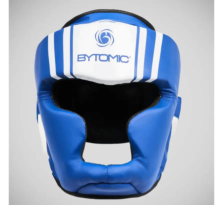 Blauw/witte Bytomic Axis V2-hoofdbeschermer