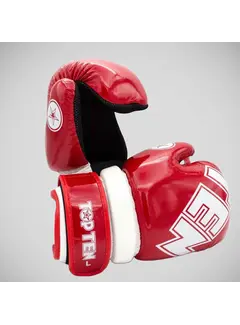 Top Ten Rood/witte Top Ten glanzende handschoenen