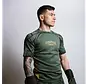 Fumetsu Oni rashguard met korte mouwen, kaki/goud/zwart