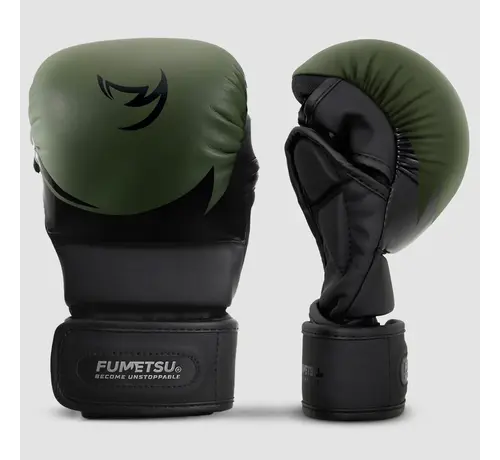 Fumetsu Kaki/zwarte Fumetsu Ghost S3 MMA-sparringhandschoenen