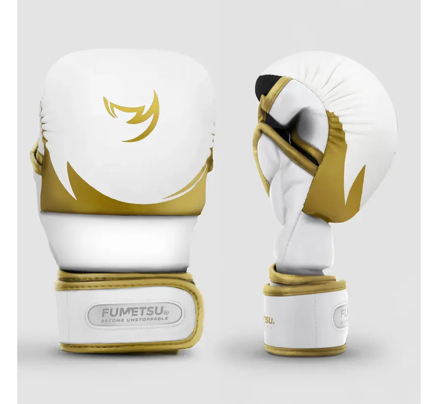 Fumetsu Ghost S3 MMA-sparringhandschoenen Wit/Goud