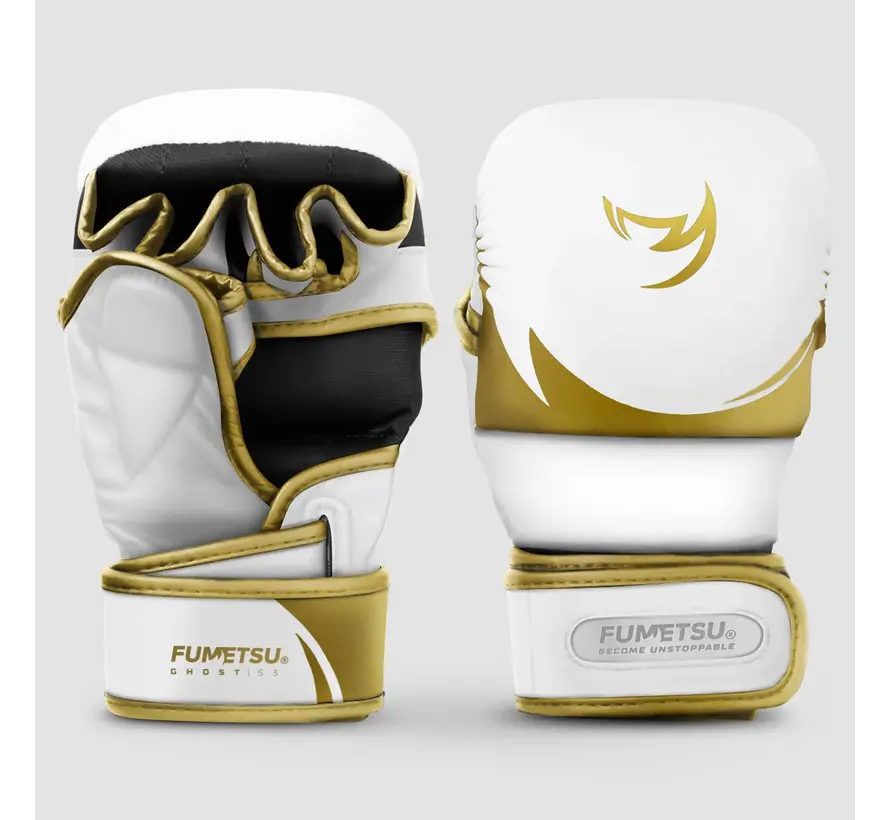 Fumetsu Ghost S3 MMA-sparringhandschoenen Wit/Goud