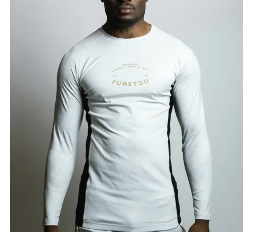 Fumetsu Fumetsu Dragon Slayer Rashguard met lange mouwen Wit/Zwart/Goud