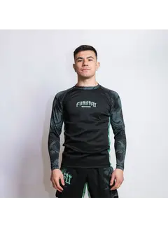 Fumetsu Fumetsu Oni Rashguard met lange mouwen Zwart/Blauw/Mint