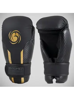 Bytomic Zwart/gouden Bytomic Performer Carbon Evo Pointfighter-handschoenen