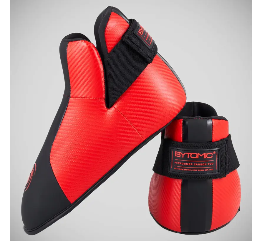 Rood/zwarte Bytomic Performer Carbon Evo Pointfighter-schoenen