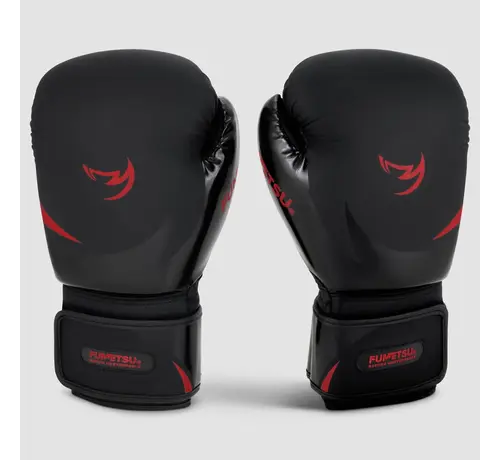 Fumetsu Zwart/rode Fumetsu Ghost S3 bokshandschoenen voor kinderen