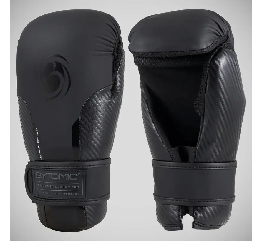 Zwart/Zwart Bytomic Performer Carbon Evo Pointfighter-handschoenen