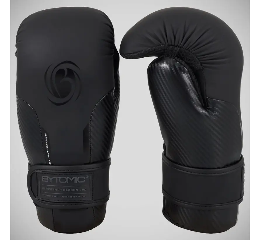 Zwart/Zwart Bytomic Performer Carbon Evo Pointfighter-handschoenen