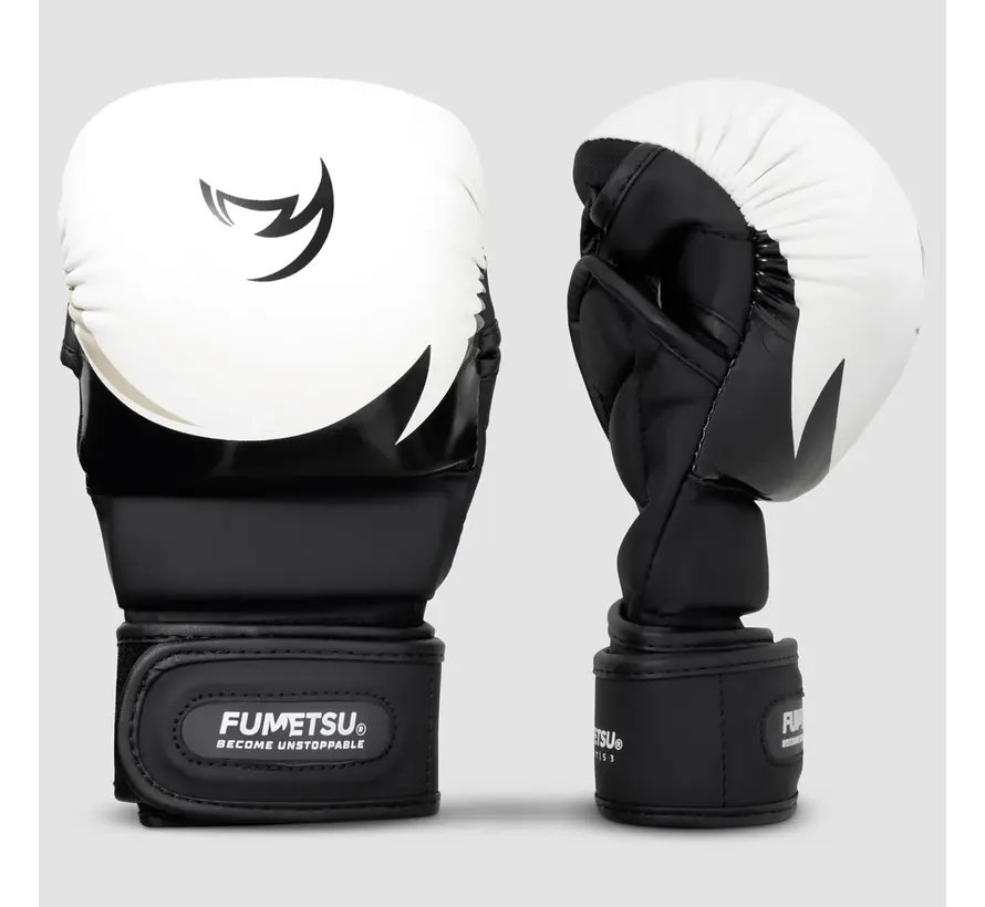 Wit/Zwart/Grijs Fumetsu Ghost S3 MMA-sparringhandschoenen
