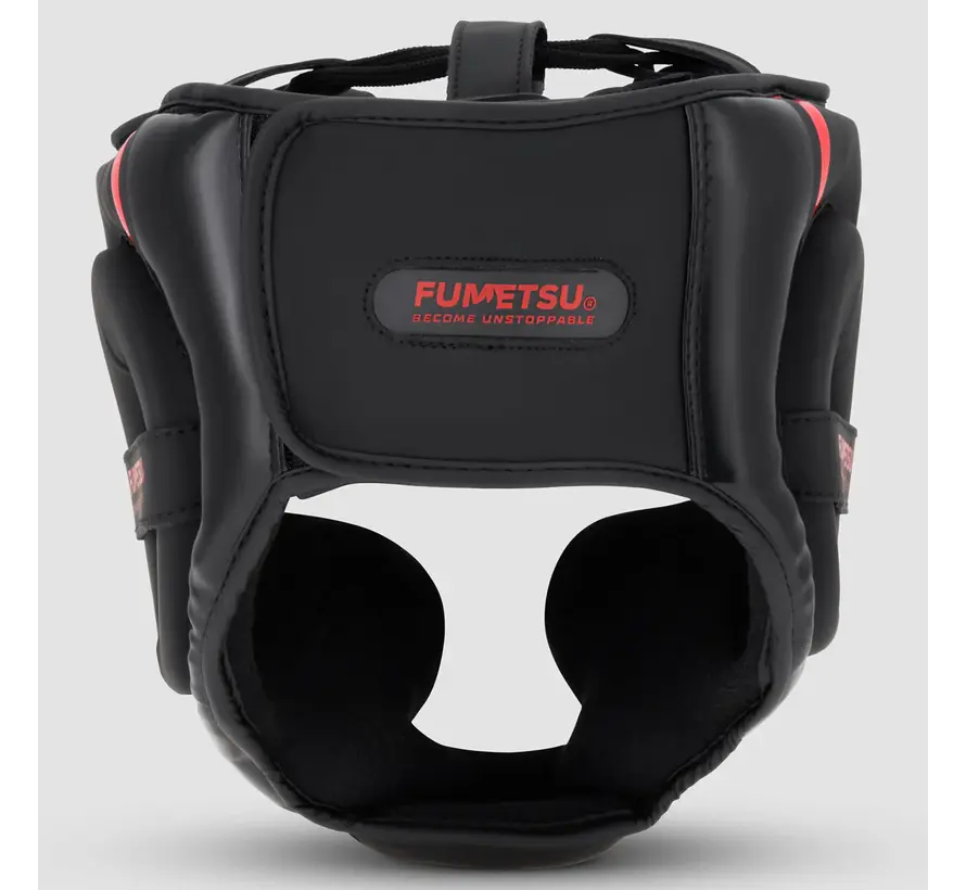 Zwart/rode Fumetsu Ghost S3-hoofdbescherming