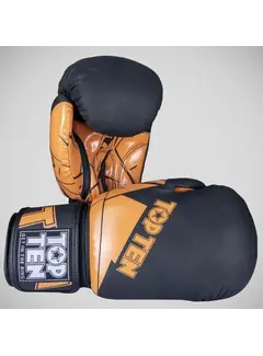 Top Ten Zwart/oranje Top Ten The Splitter bokshandschoenen