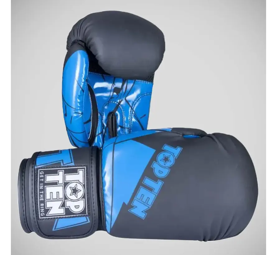 Zwart/blauwe Top Ten The Splitter-bokshandschoenen