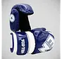 Blauw/witte Top Ten glanzende Block Pointfighter-handschoenen