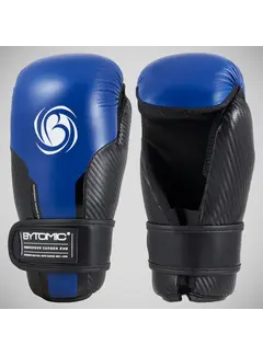 Bytomic Zwart/blauwe Bytomic Performer Carbon Evo Pointfighter handschoenen