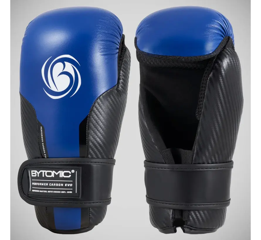 Black/Blue Bytomic Performer Carbon Evo Pointfighter Gloves
