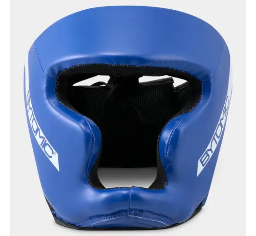 Bytomic Blauw/witte Bytomic Red Label-hoofdbeschermer voor toernooien