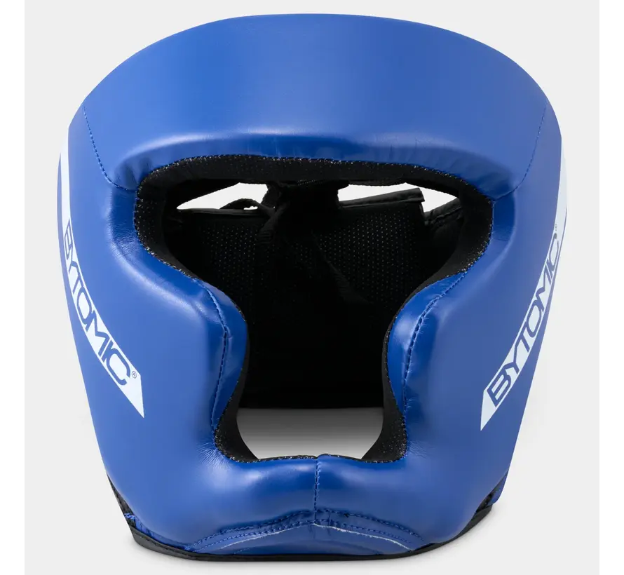 Blauw/witte Bytomic Red Label-hoofdbeschermer voor toernooien