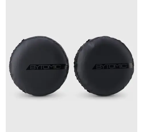 Bytomic Zwarte ronde trapkussen (per paar)
