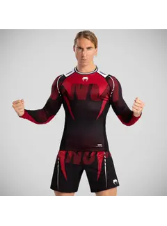 Venum Venum Adrenaline Rashguard met lange mouwen, zwart/rood