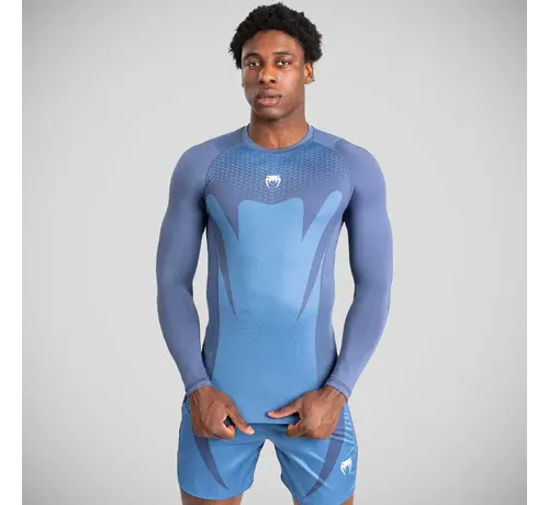 Venum Venum Attack Rashguard met lange mouwen, marineblauw